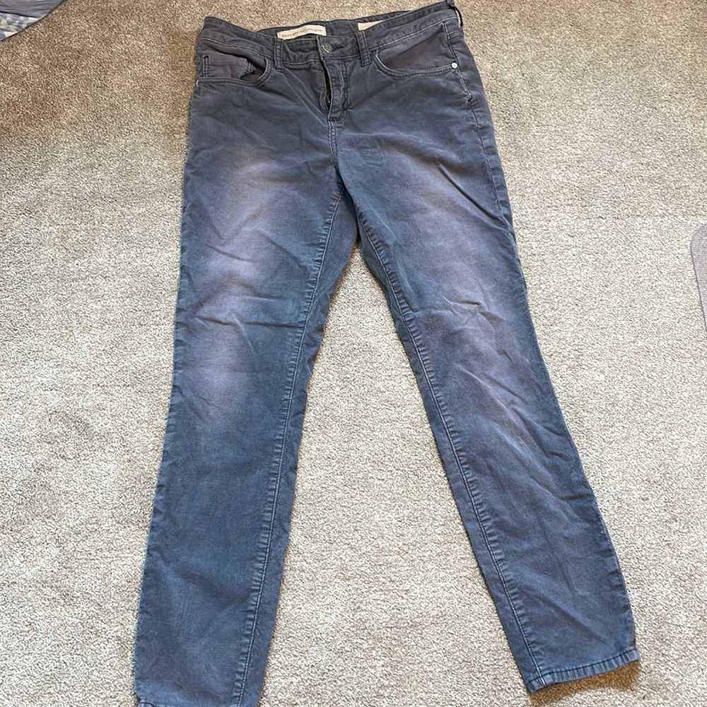 Anthropologie Pilcro Script Corduroy sz 29.  Blue/gray